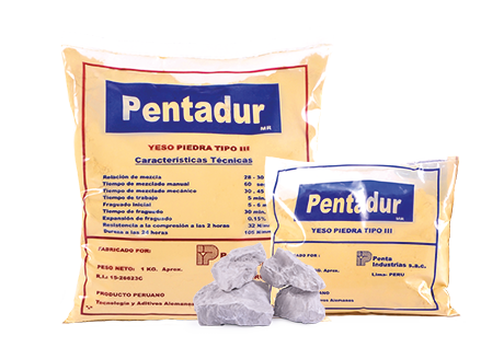 Yeso utilizado por los dentistas y Tecnicos dentales como molde perfecto para trabajos de elaboración de puentes, coronas y demás.